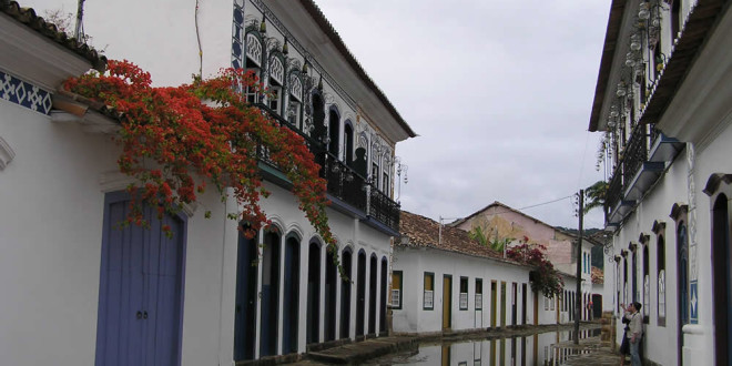 A street of Paraty, Brazil. Author and Copyright Marco Ramerini