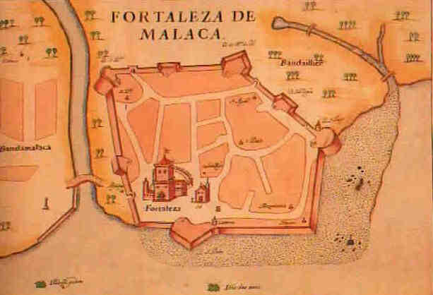 Portugiesisch Malakka (1600s), Malaysia. Livro das Plantas das Fortalezas, Cidades e Povoaçoes do Estado da India Oriental 1600s.