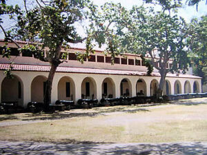 Cannons and buildings inside Fort Jesus, Mombasa. Author and Copyright Dietrich Köster..