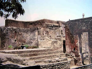 Some old walls inside Fort Jesus, Mombasa. Author and Copyright Dietrich Köster